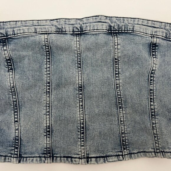 My Jewellery Denim Crop Top Size M - Picture 1 of 4